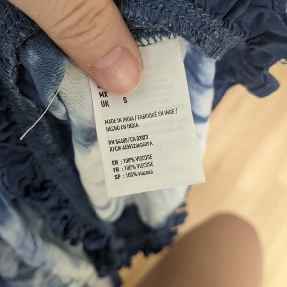 American Eagle Tie Dye Bell Sleeves Romper - Picture 9 of 9